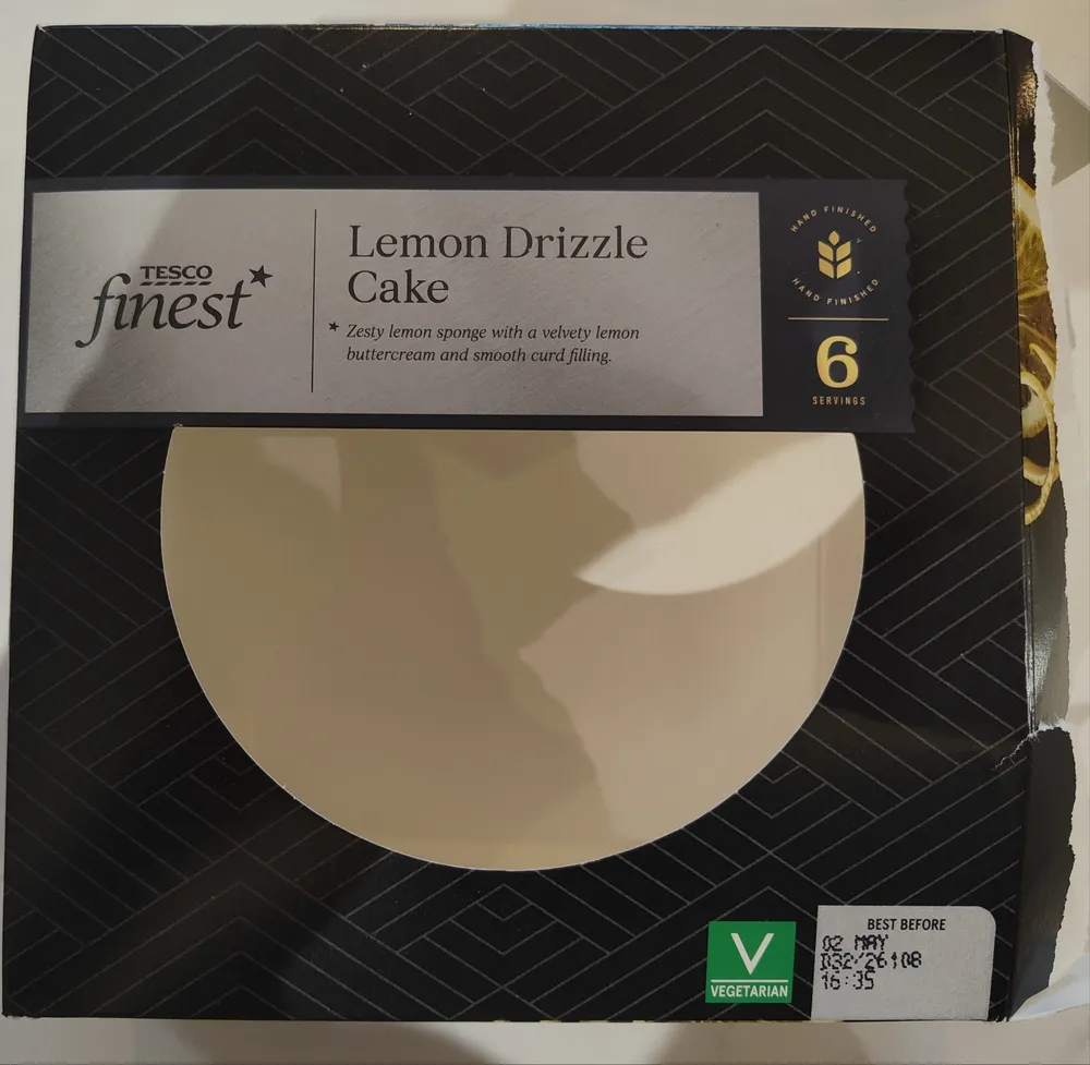 Tesco Finest Lemon Drizzle Cake