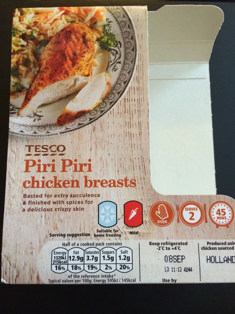 Piri Piri chicken breasts