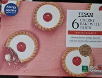 Tesco Cherry Bakewell Tarts 6 Pack