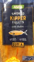 Smoked kipper fillets with butter
