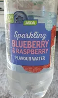 Sparkling blueberry & raspberry water