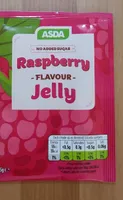 Raspberry flavour jelly