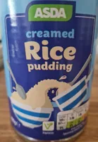 Creamed rice pudding