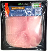 Oak Smoked Dried Cured Ham - 4 thick Slices