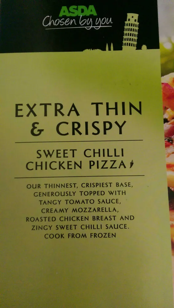 Extra thin & Crispy sweet chilli chicken pizza