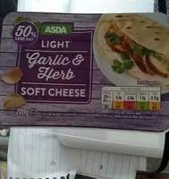 Light garlic and herb soft cheese