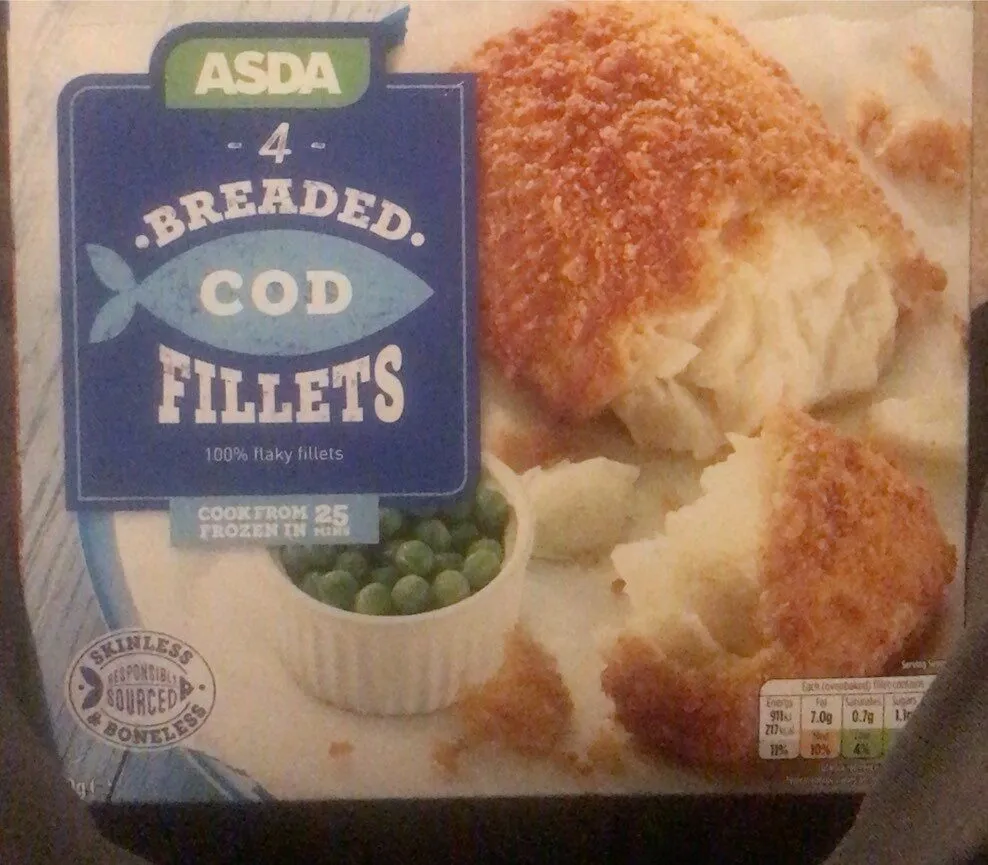 4 Breaded Cod Fillets