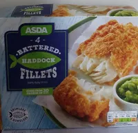 Battered haddock fillets