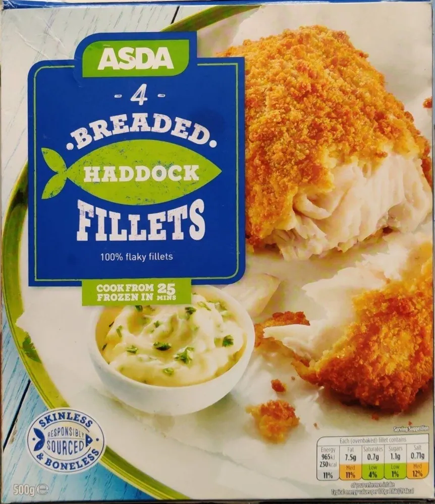 Breaded Haddock Fillets