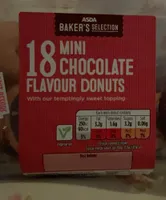 Mini chocolate flavour donuts