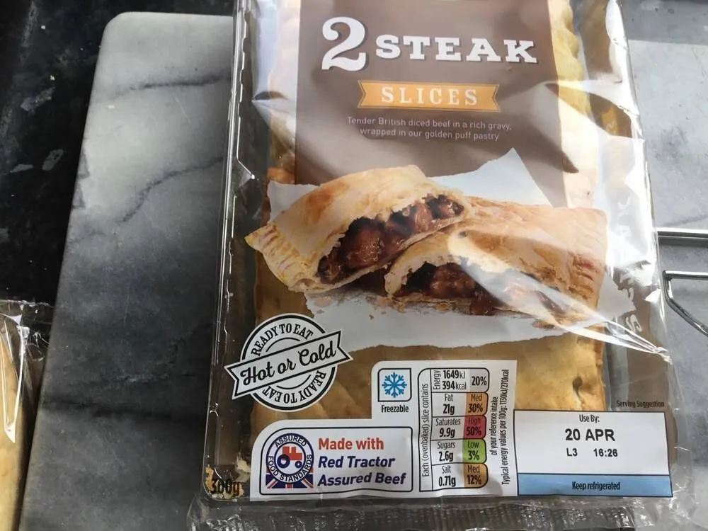 Steak slices