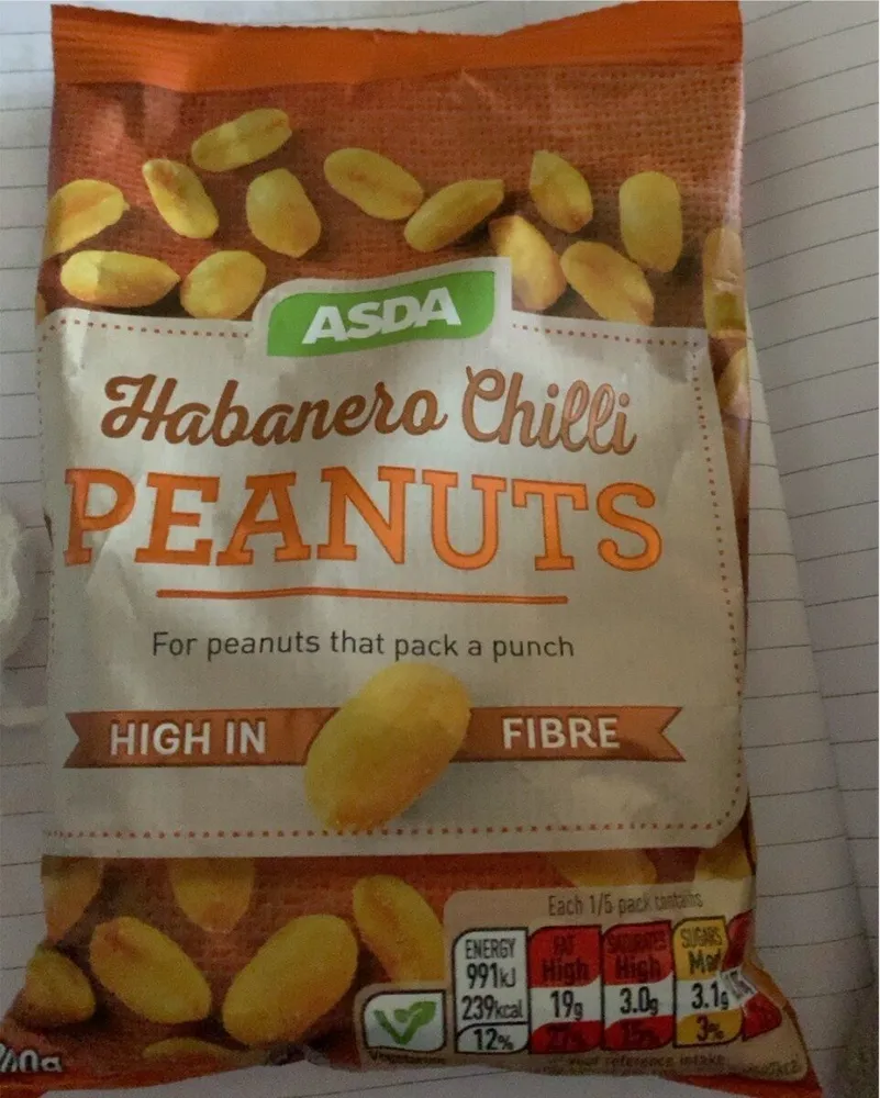 Asda habanero chilli peanuts