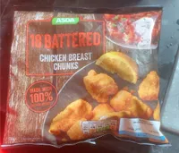Battered chicken breast chunks