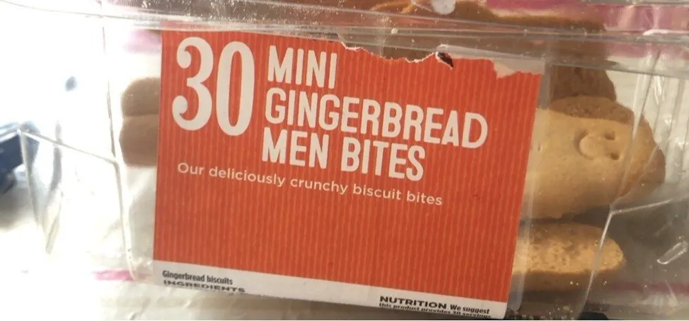 30 Mini Gingerbread Men Bites
