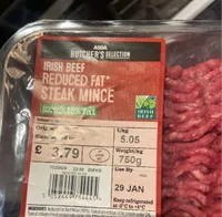 Irish beef reduced fat steak mince
