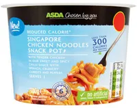 Singapore chicken noodle snack pot