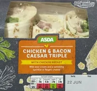 Chicken & bacon caesar triple wrap