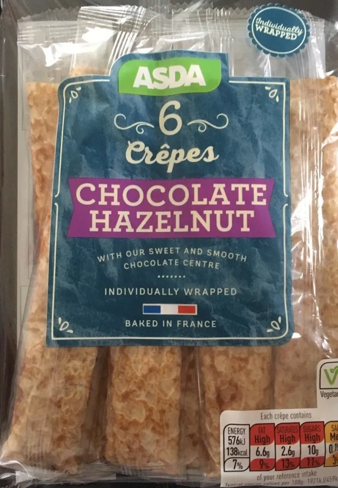 6 Chocolate Hazelnut Crêpes