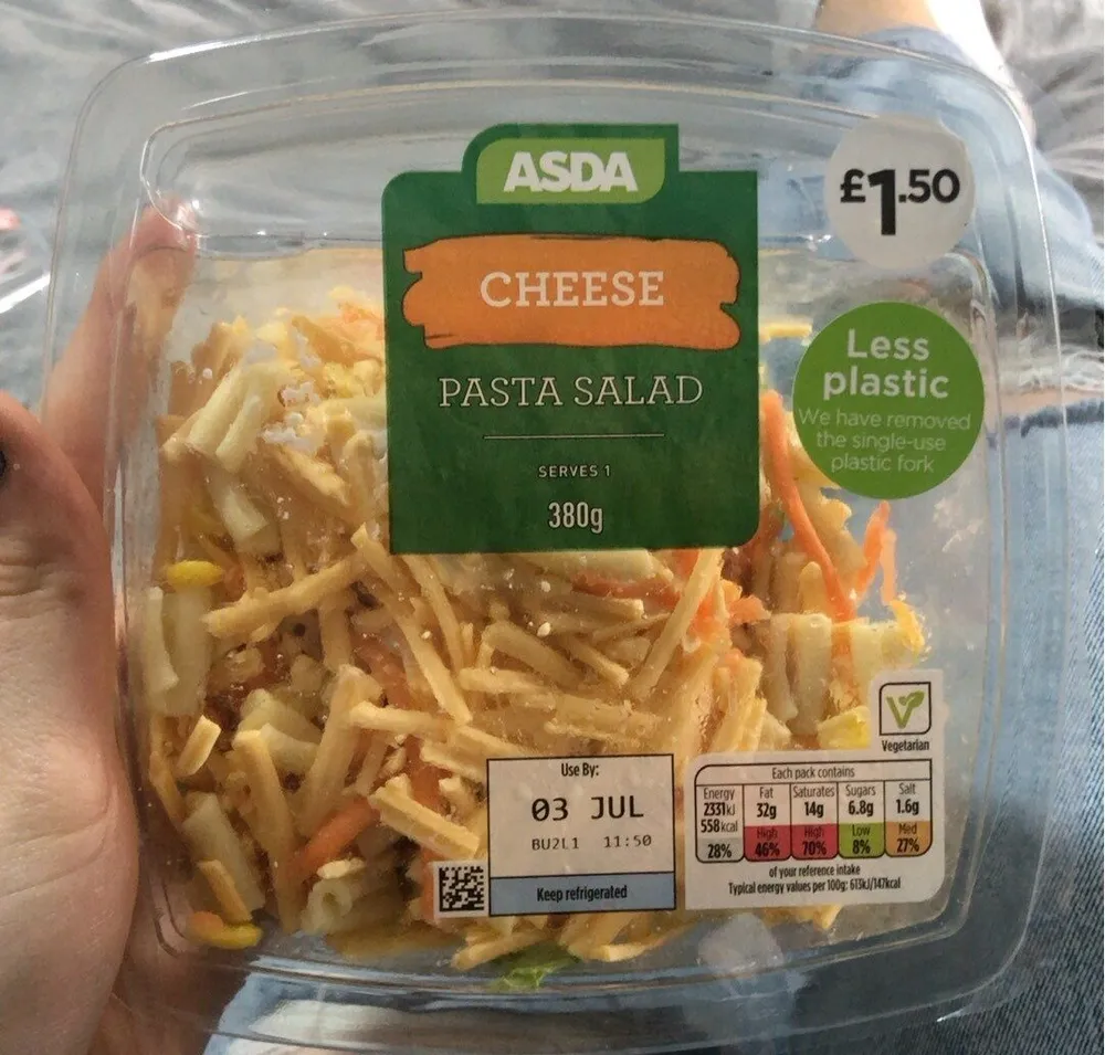Cheese pasta salad