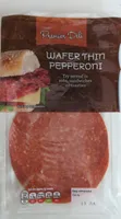 Wafer thin pepperoni