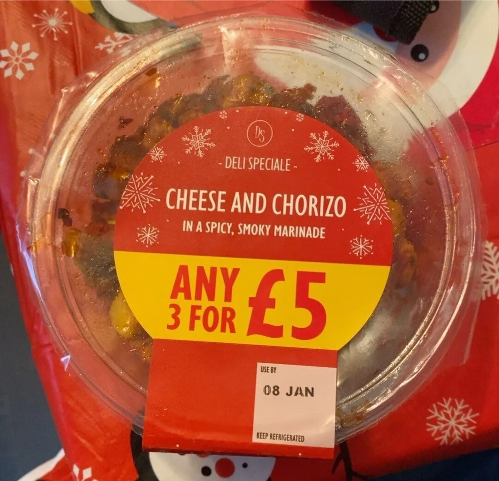 Cheese and chorizo