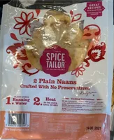 2 plain naans