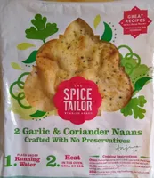 Garlic and coriander naans