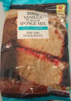 Vanilla flavour sponge mix