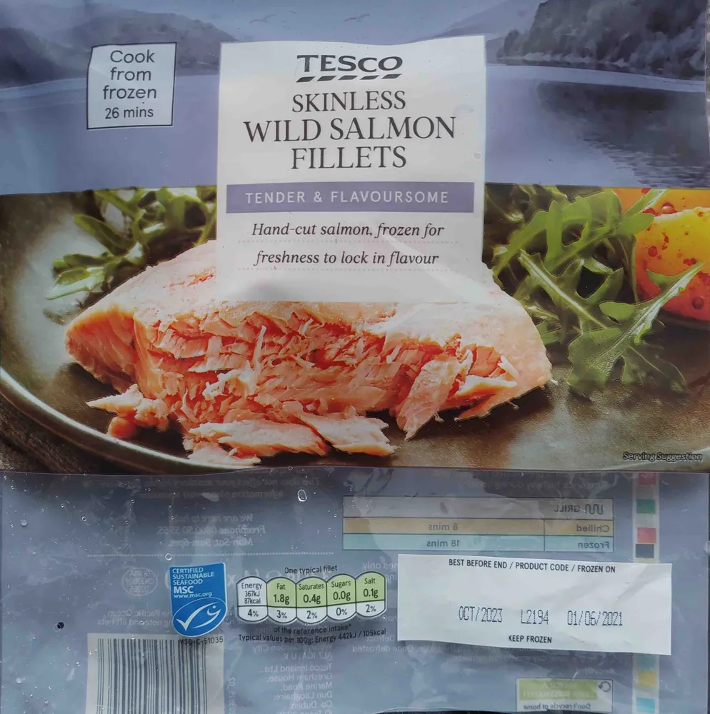 Skinless Salmon Fillets (Frozen)