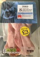 Oak smoked ham slices