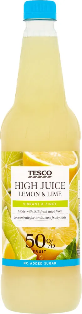 High Juice Lemon And Lime Squash No Added Sugar