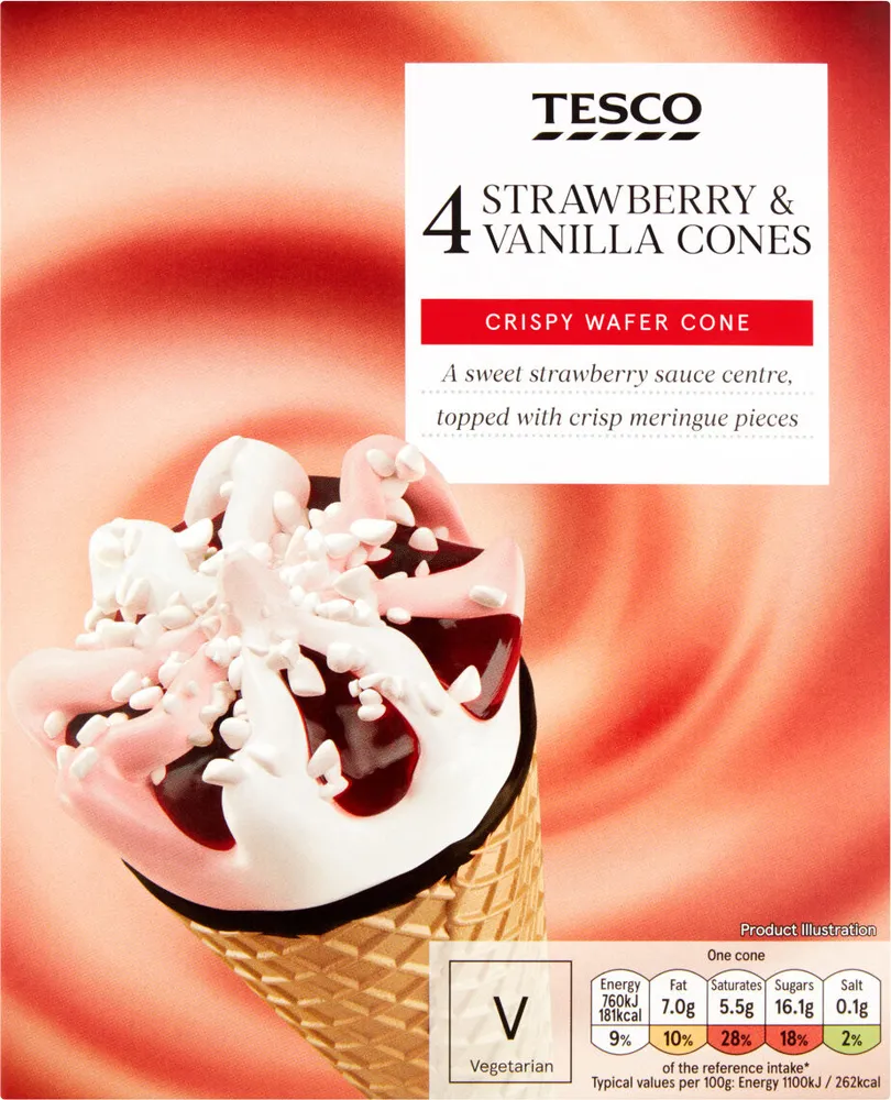 Strawberry And Vagla Cones