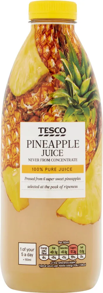 Tesco Pineapple Juice Not From Concentrate