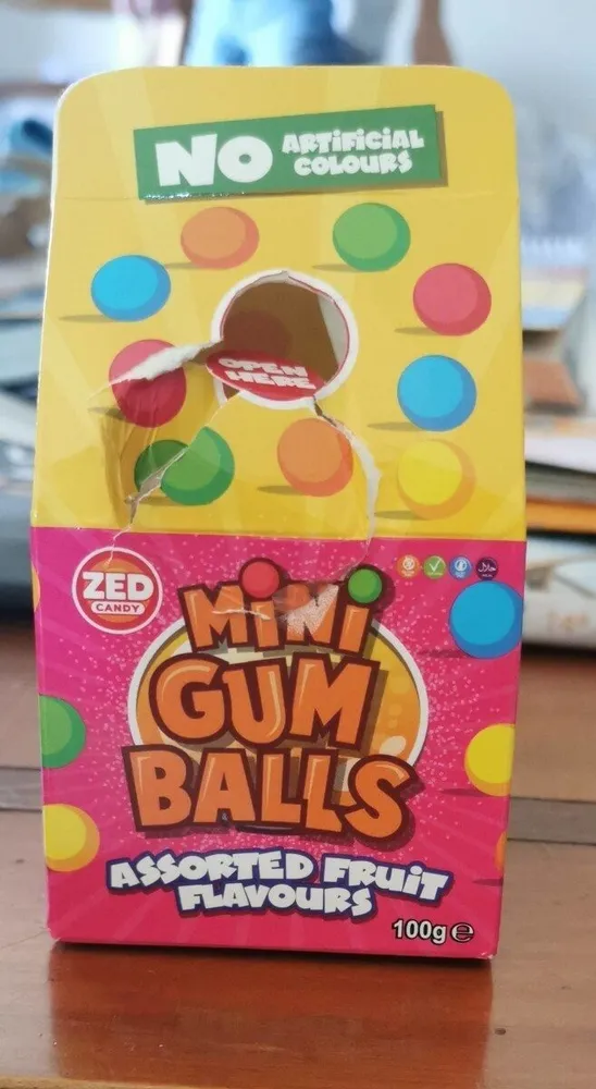 Mini gum balls