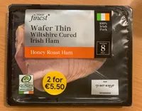 Wafer thin Wiltshire cured Irish Ham