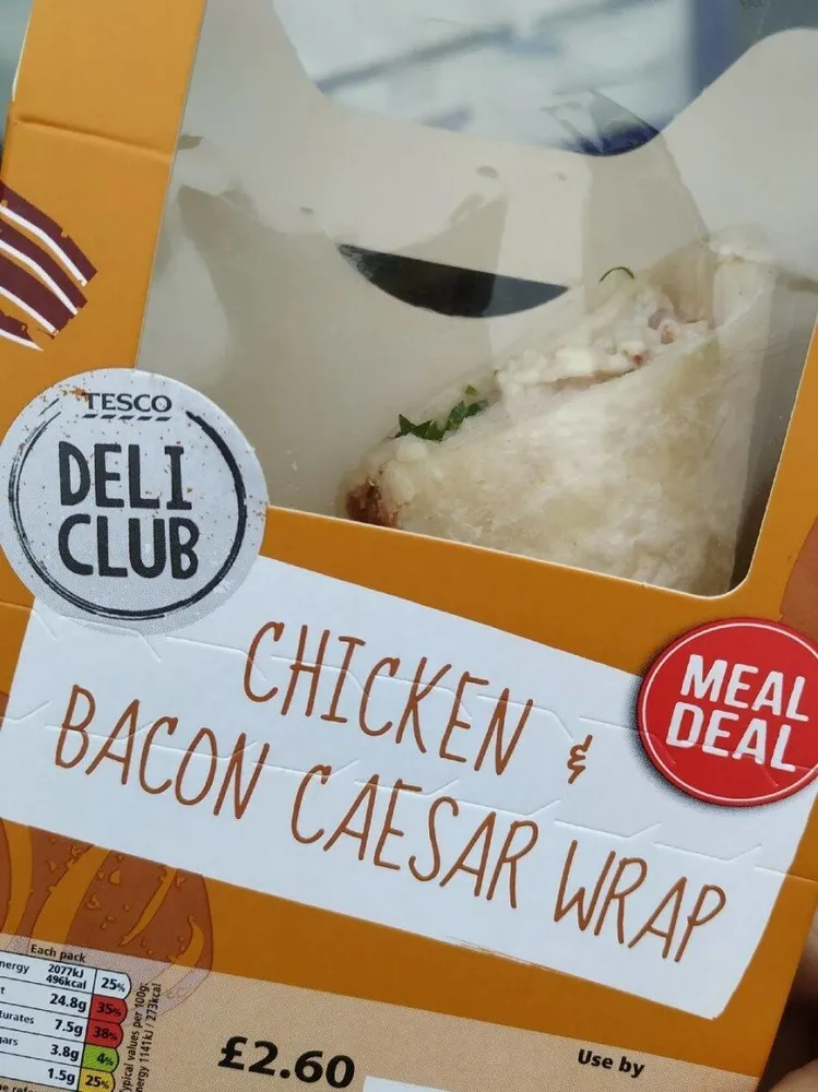 Chicken bacon caesar wrap
