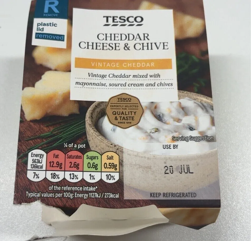Cheddar cheese & chive