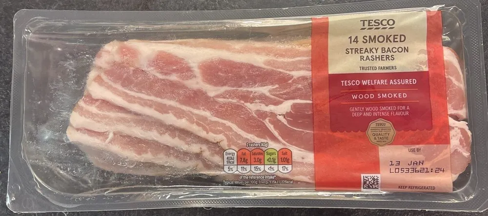 14 Smoked Streaky Bacon Rashers