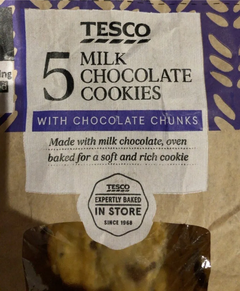 Milk chocolate cookies