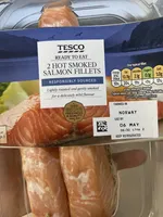 Hot smoked salmon fillets