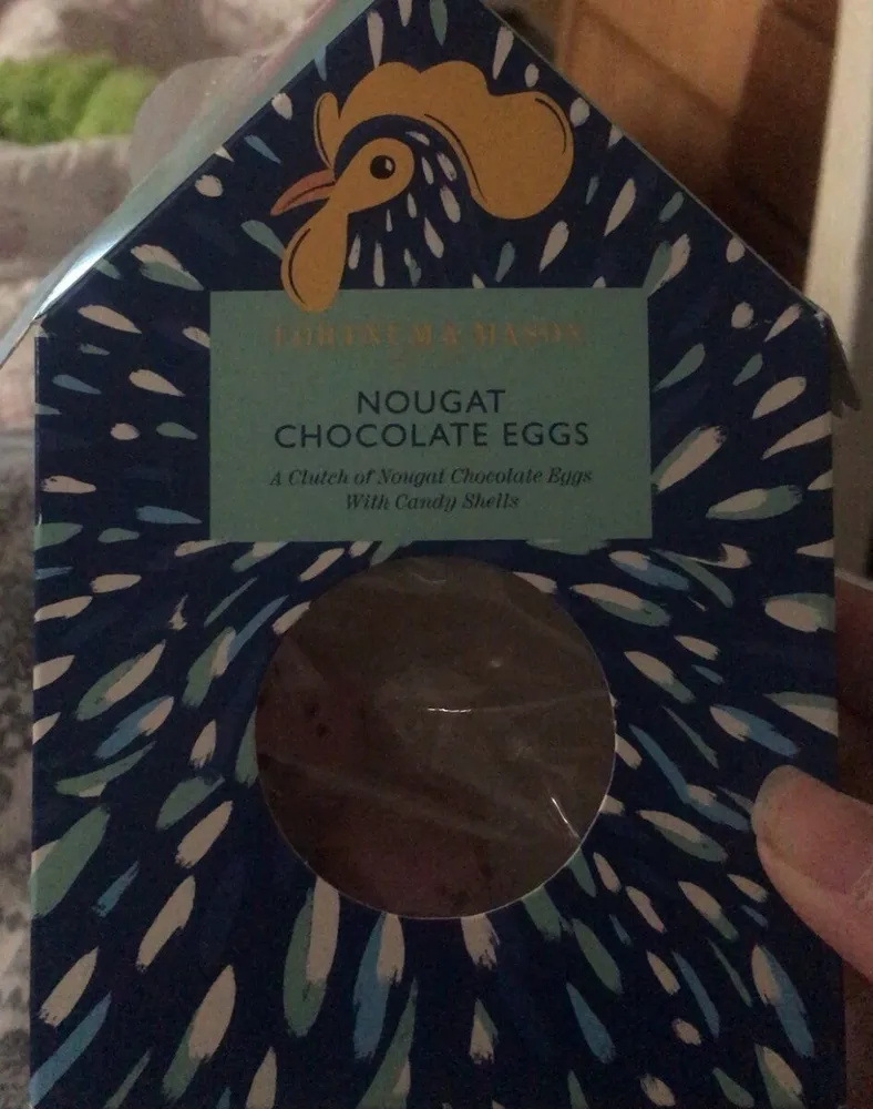 Nougat chocolate eggs