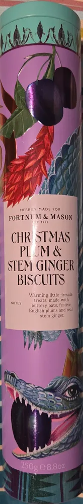 Christmas Plum & Stem Ginger Biscuits
