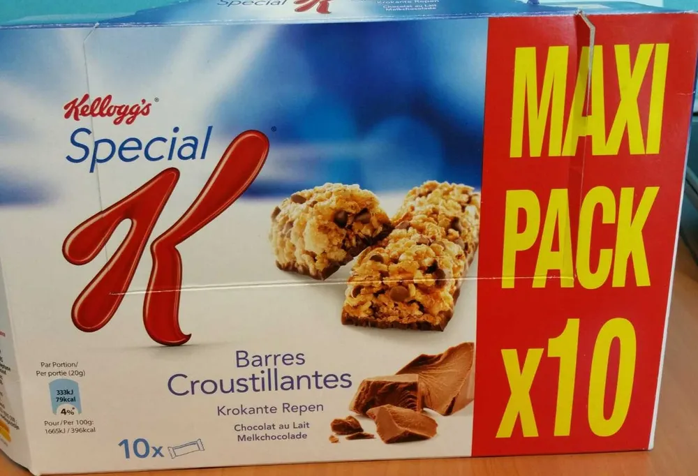 Barres croustillantes Chocolat au lait