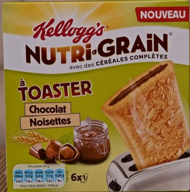 Nutri-grain à toaster Chocolat-Noisette