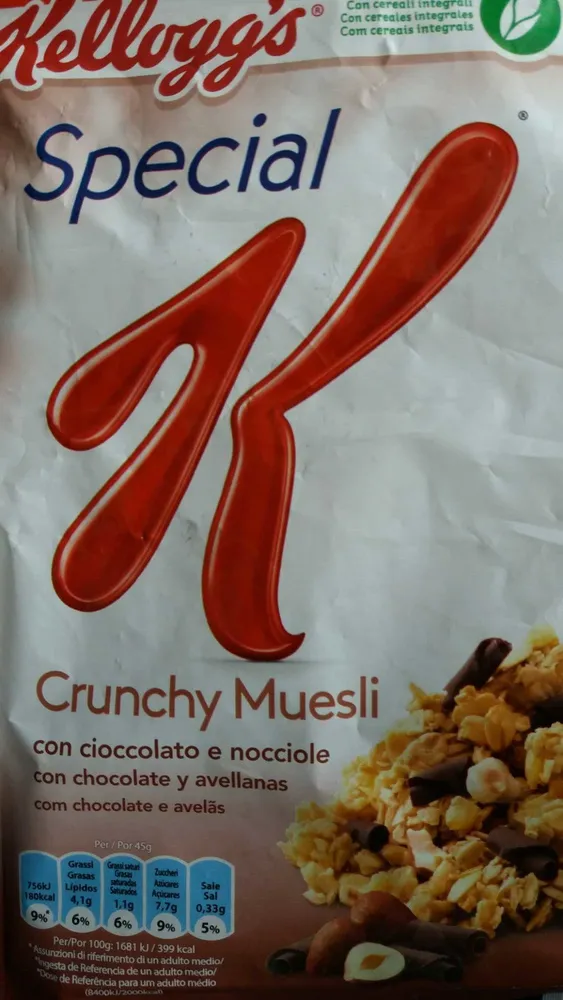 Special K Crunchy Muesli Chocolat Noisettes