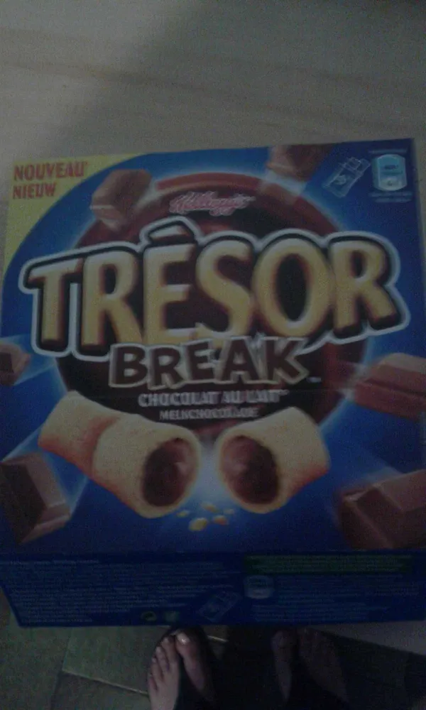 Barres de céréales Trésor Break Kellogg's Chocolat au Lait - 5x26g