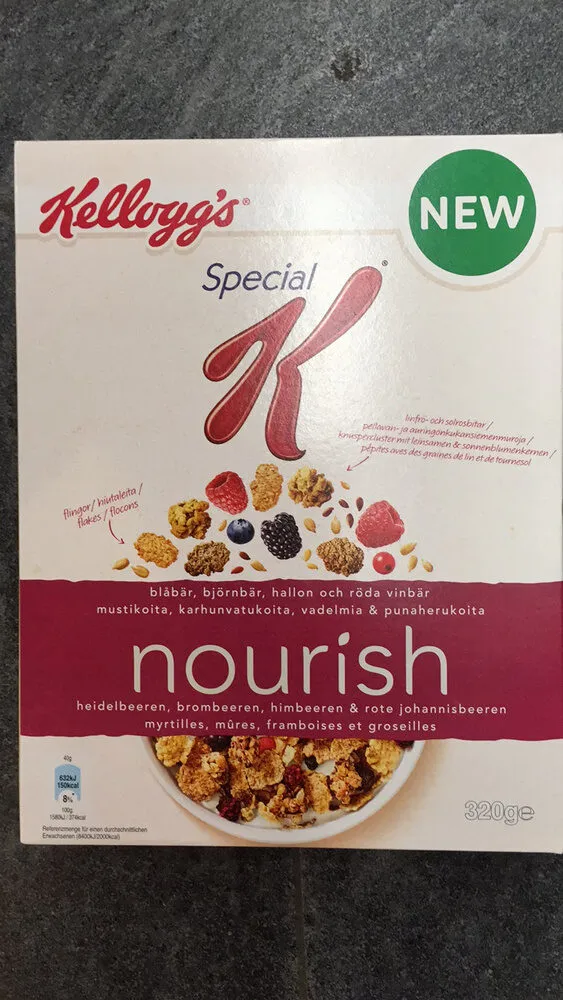 Special K nourish myrtilles mûres framboises et groseilles