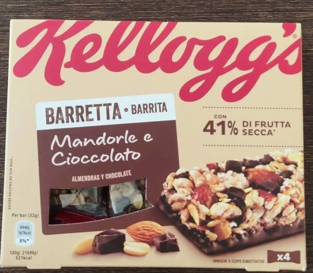 Kellogg's Barretta - Mandorle e Cioccolato