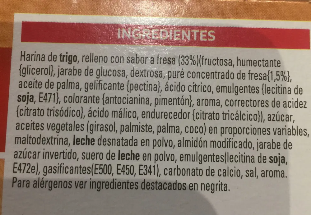 Barreta Special Kellogg's Bescuit Moments De Maduixa 6 Uds