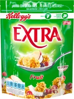 Crujientes cereales de desayuno con fruta
